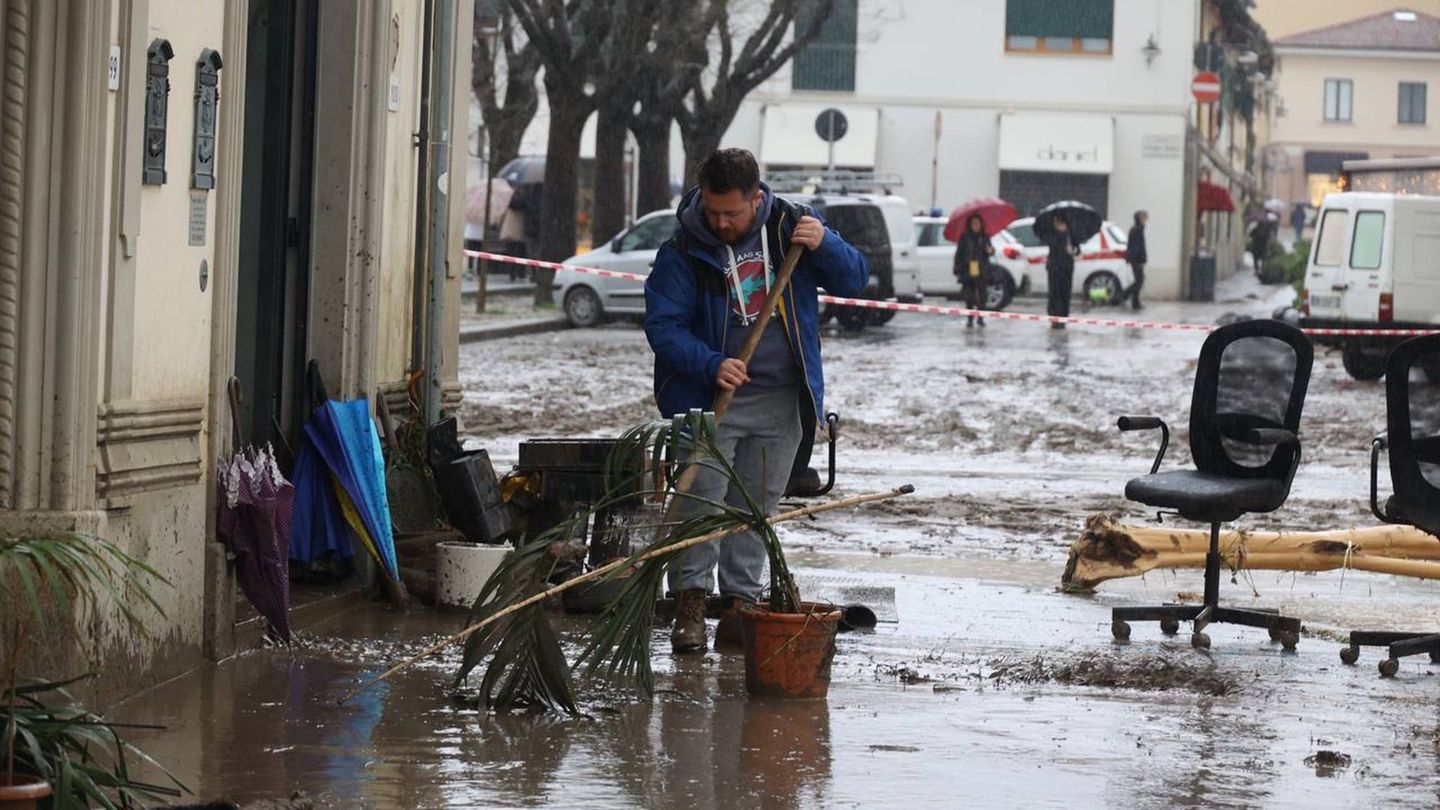 Hochwasser: „Wie eine Mauer aus Wasser“ – Unwetterschäden in Italien