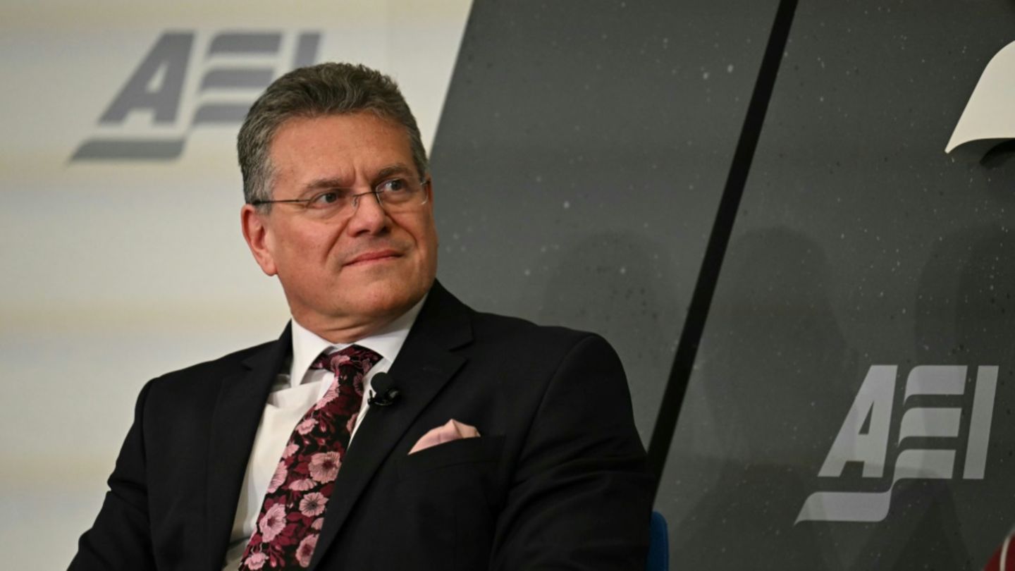 Zollstreit mit Trump-Regierung: EU-Handelskommissar Sefcovic reist in die USA