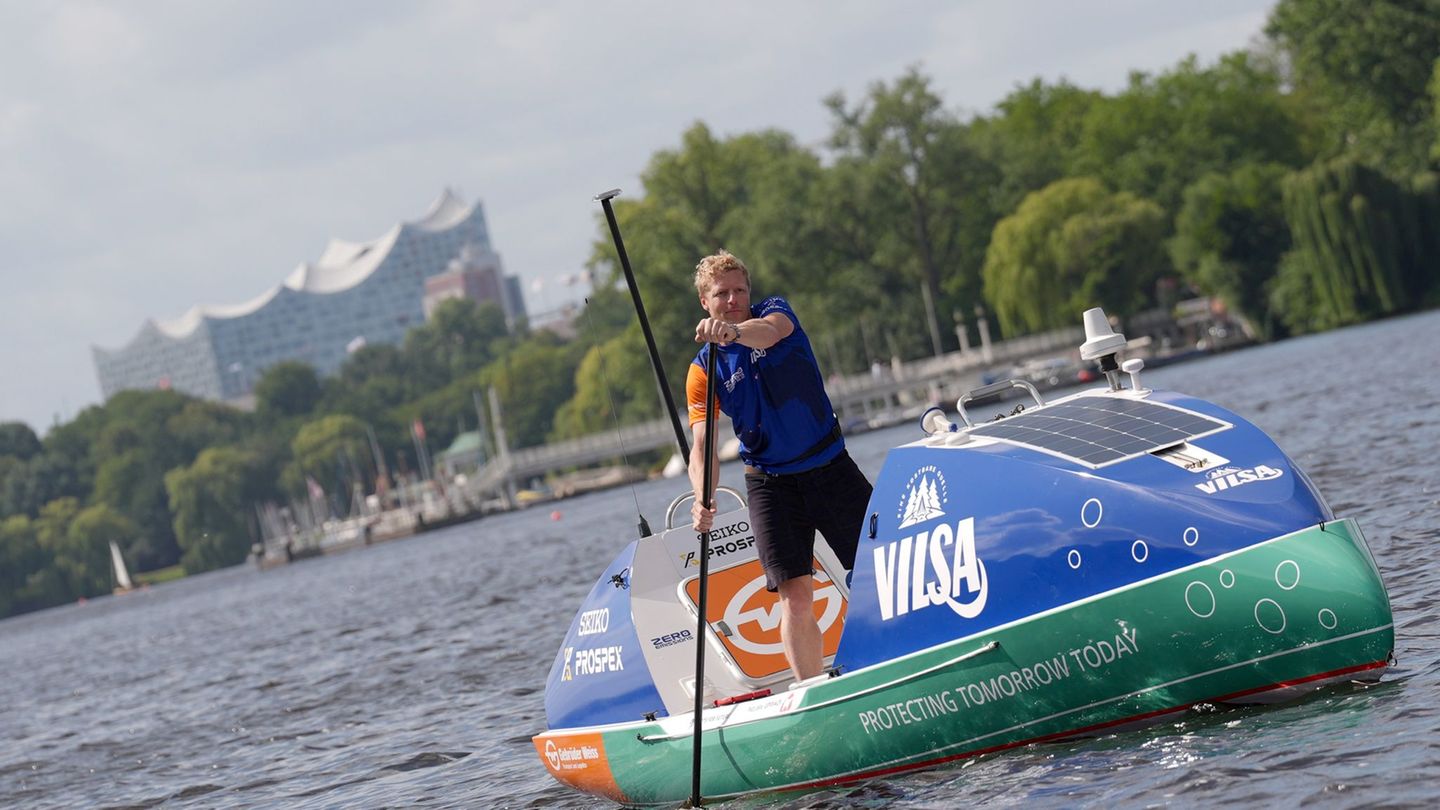 Extremsport: 6.000 Kilometer: Auf dem Pad­dle­board über den Atlantik