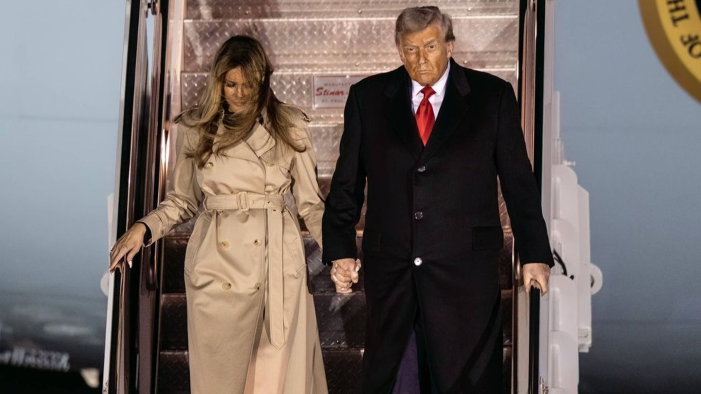 Staatsbesuch von Donald Trump: US-Präsident in England eingetroffen